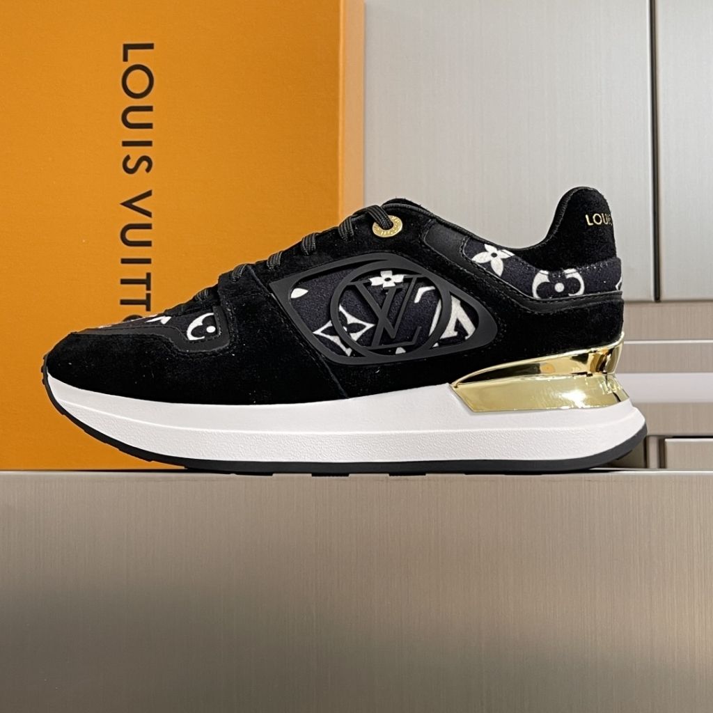 Louis Vuitton Flight Mode Neo Run Away Sneaker Black 1AIECY - Image 3