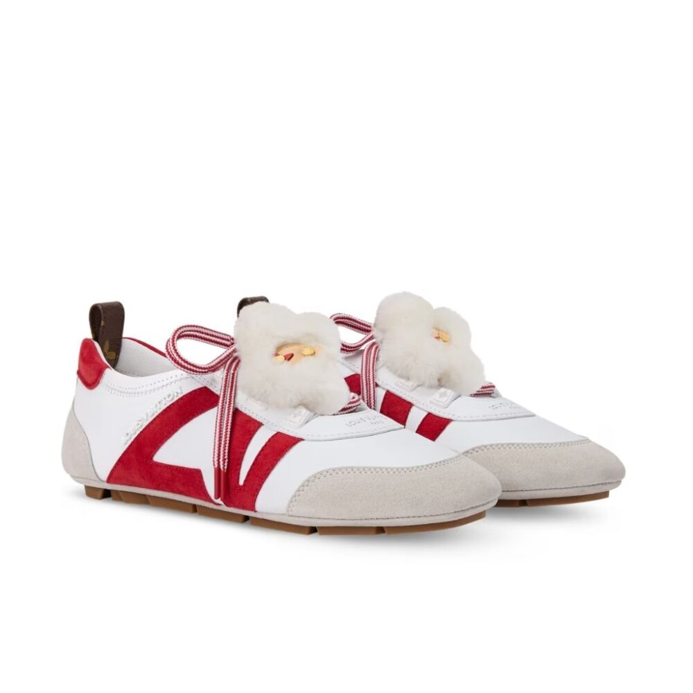 Louis Vuitton LV Sneakerina White And Red 1AJPCO