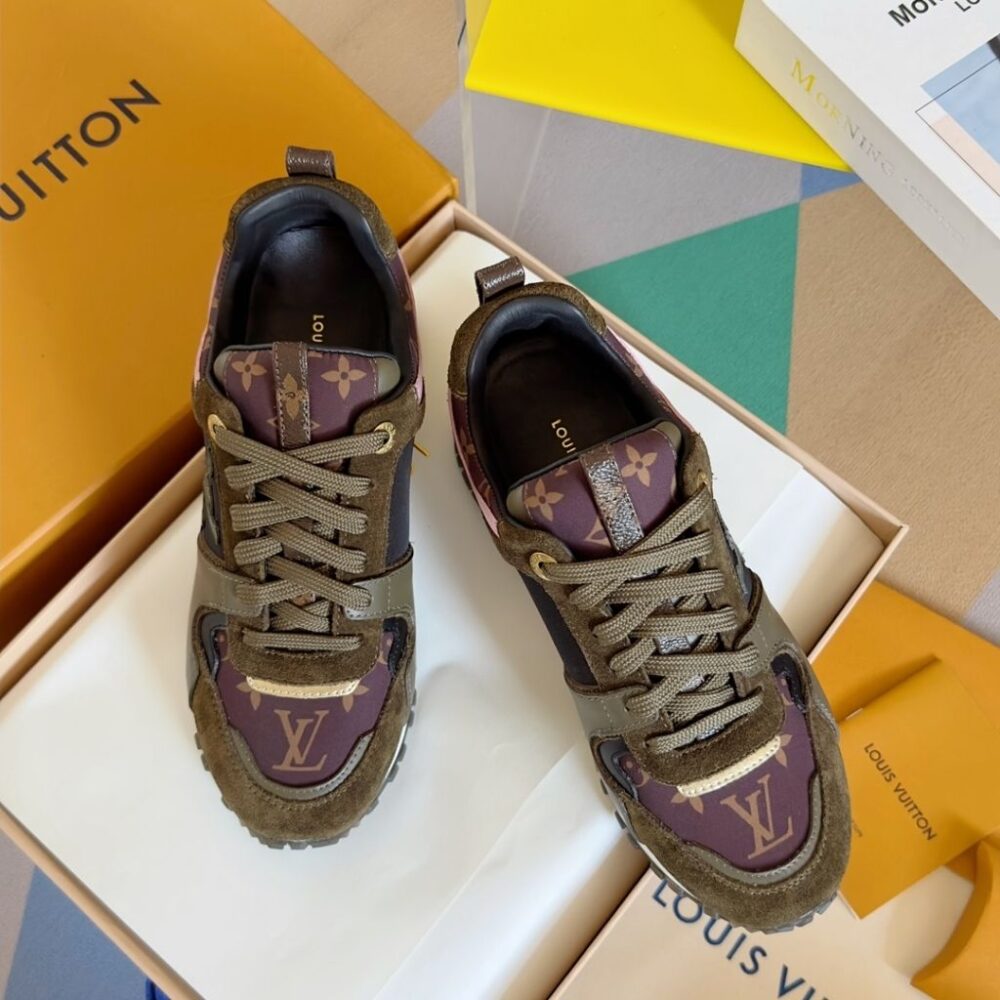 Alternative view of Louis Vuitton Run Away Sneaker Green And Brown Monogram 1AAP4L
