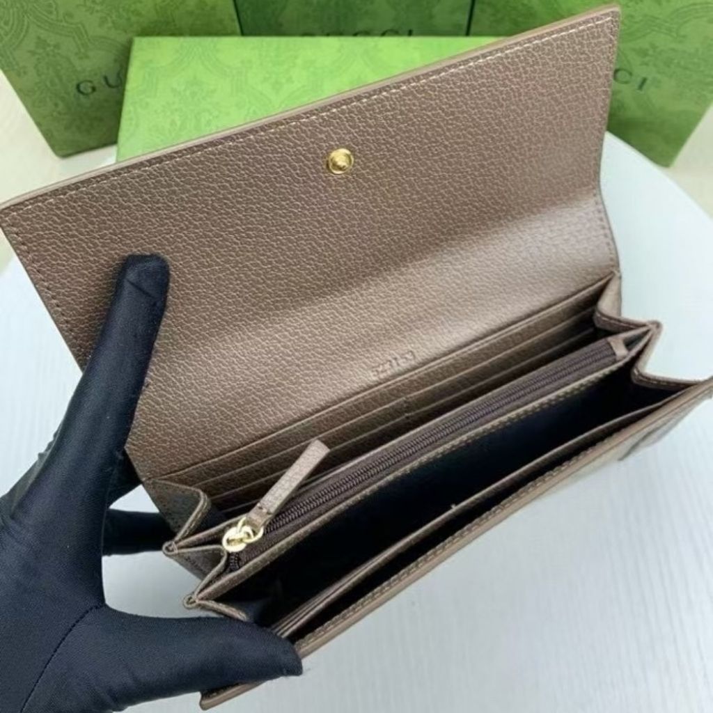 Gucci Ophidia Continental Wallet Brown GG Supreme 19Cm 523153 96IWG 8745 - Image 5