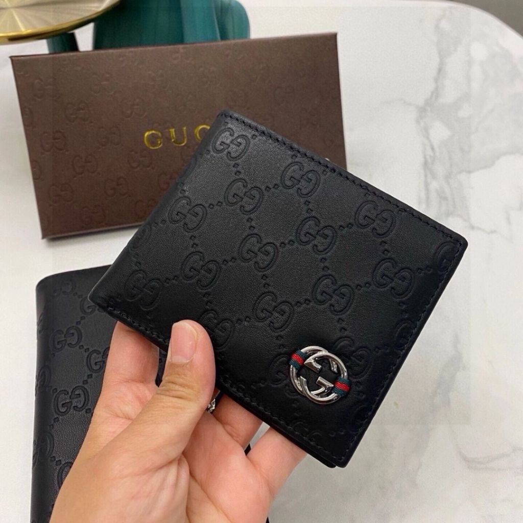 Gucci GG Signature Bifold Wallet Black 11cm - Image 2