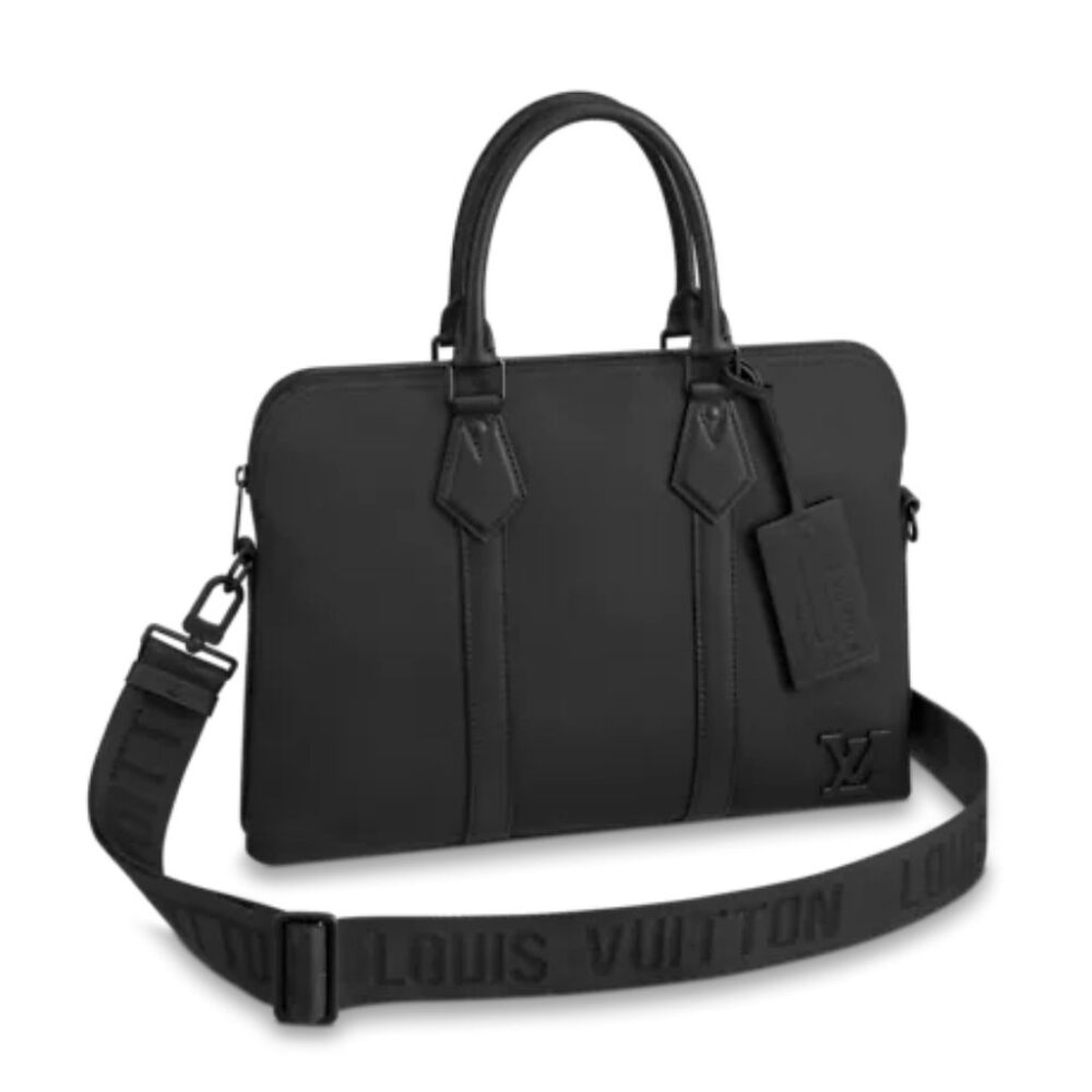 Louis Vuitton Briefcase Capucines Black 41Cm