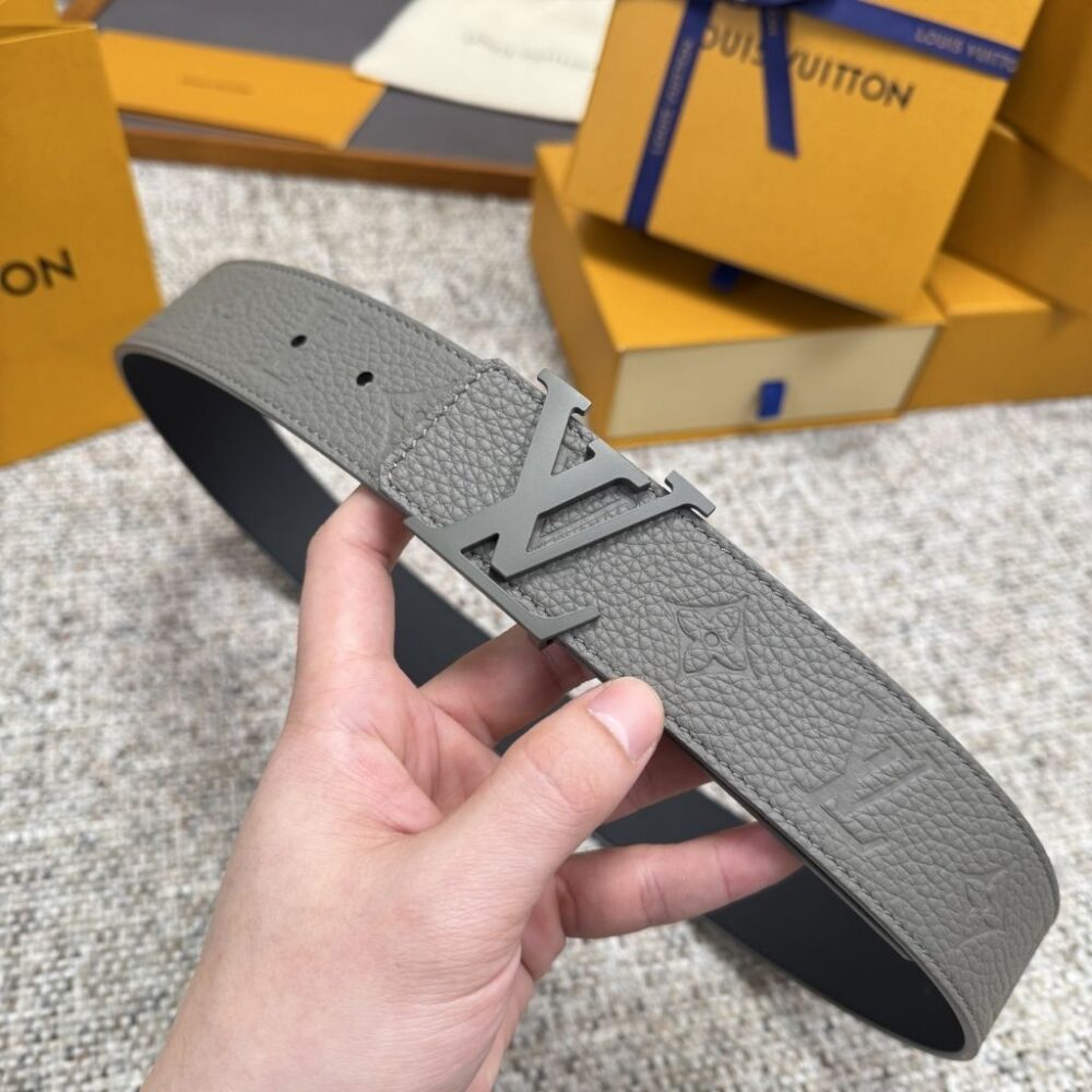 Alternative view of Louis Vuitton Reversible Belt Dark Grey 4Cm M8662T