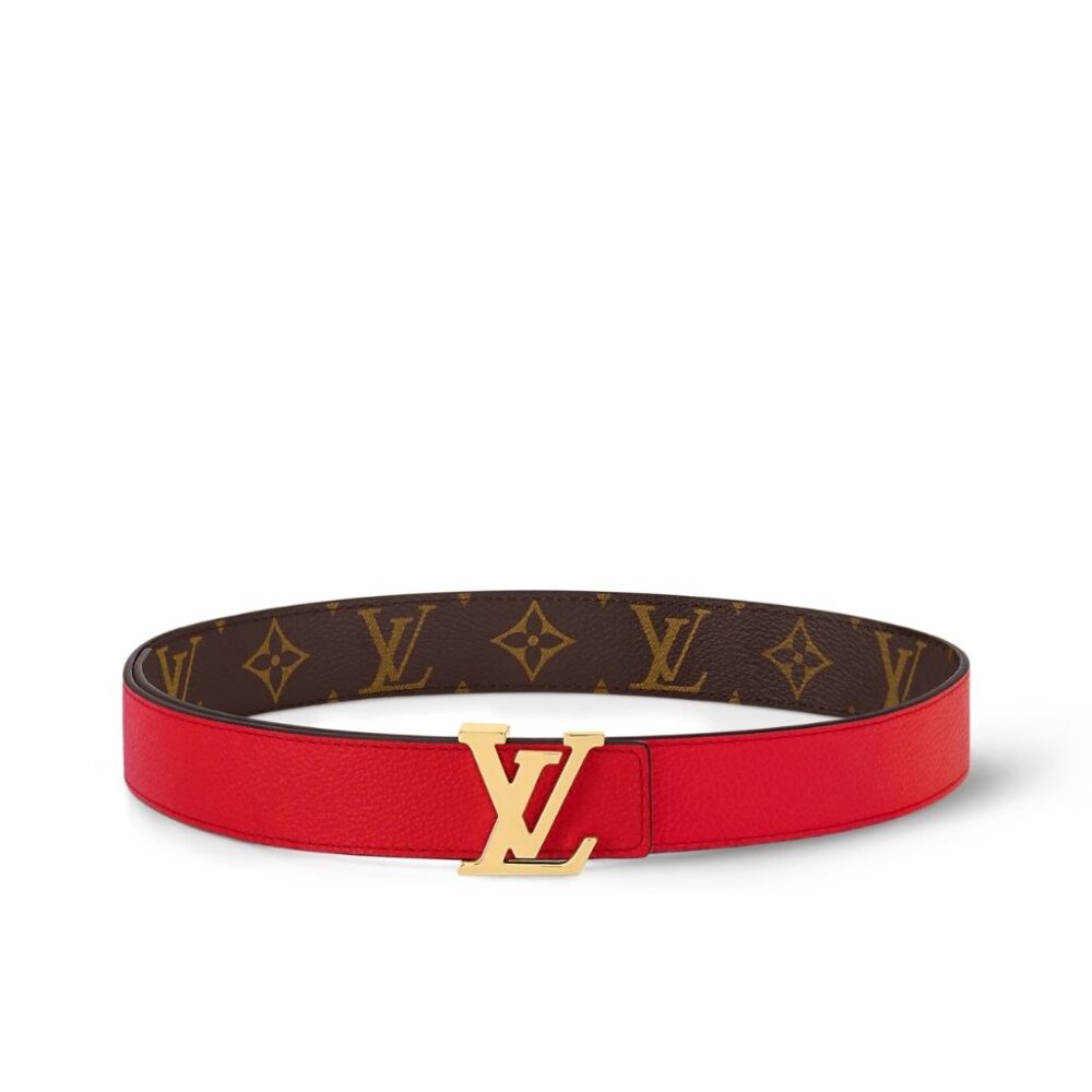 Louis Vuitton Initiales Reversible Belt Red 3Cm M0322U