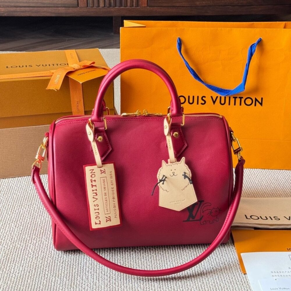 Alternative view of Louis Vuitton Travels Speedy Soft Burgundy 30cm M25766