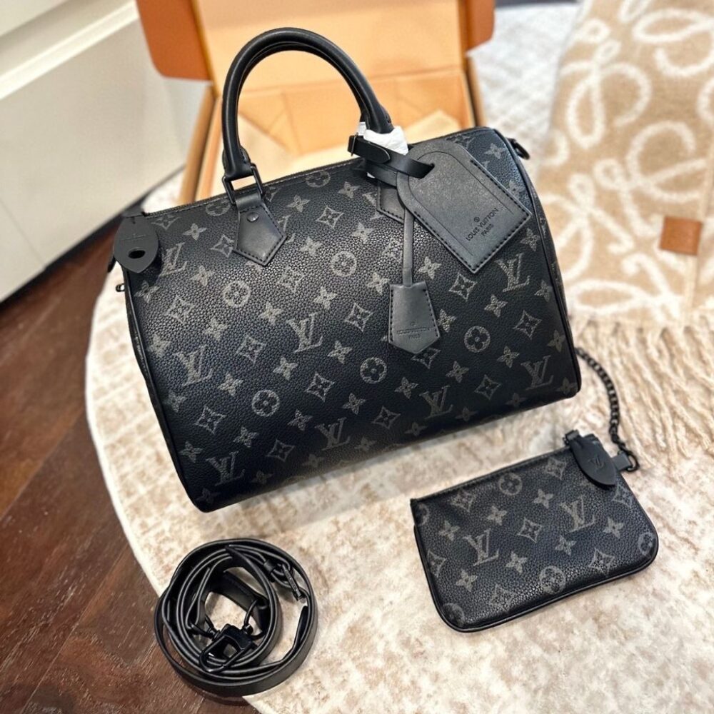 Alternative view of Louis Vuitton Speedy Soft 30 Black-Gray Monogram 30Cm M15102