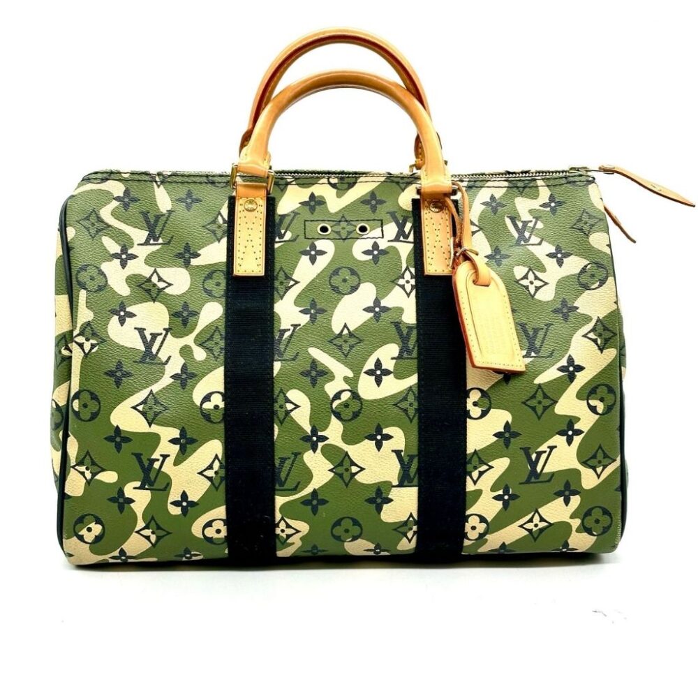 Louis Vuitton x Takashi Murakami Speedy 35 Green 35Cm
