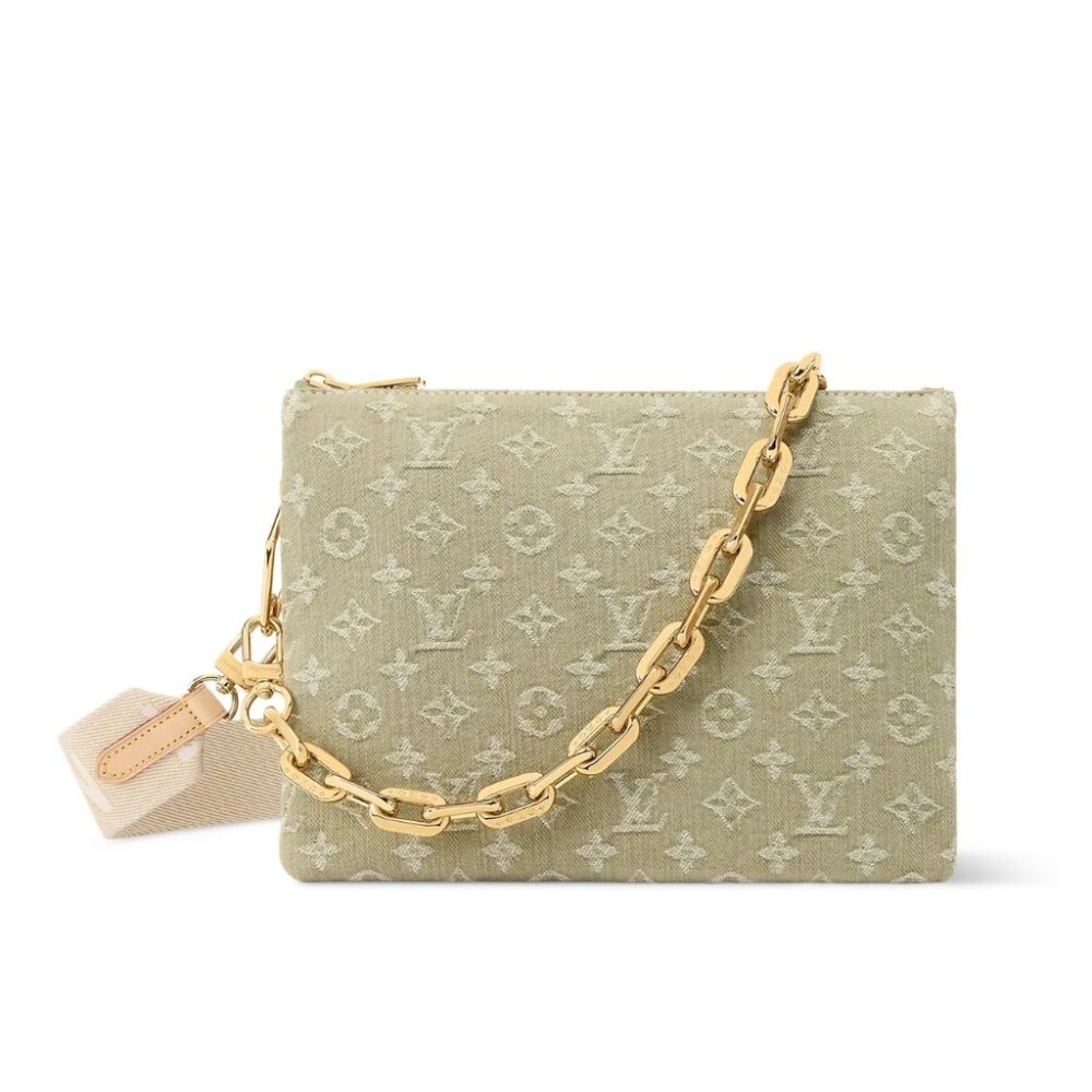 Louis Vuitton Coussin PM Green Denim 26Cm M28360