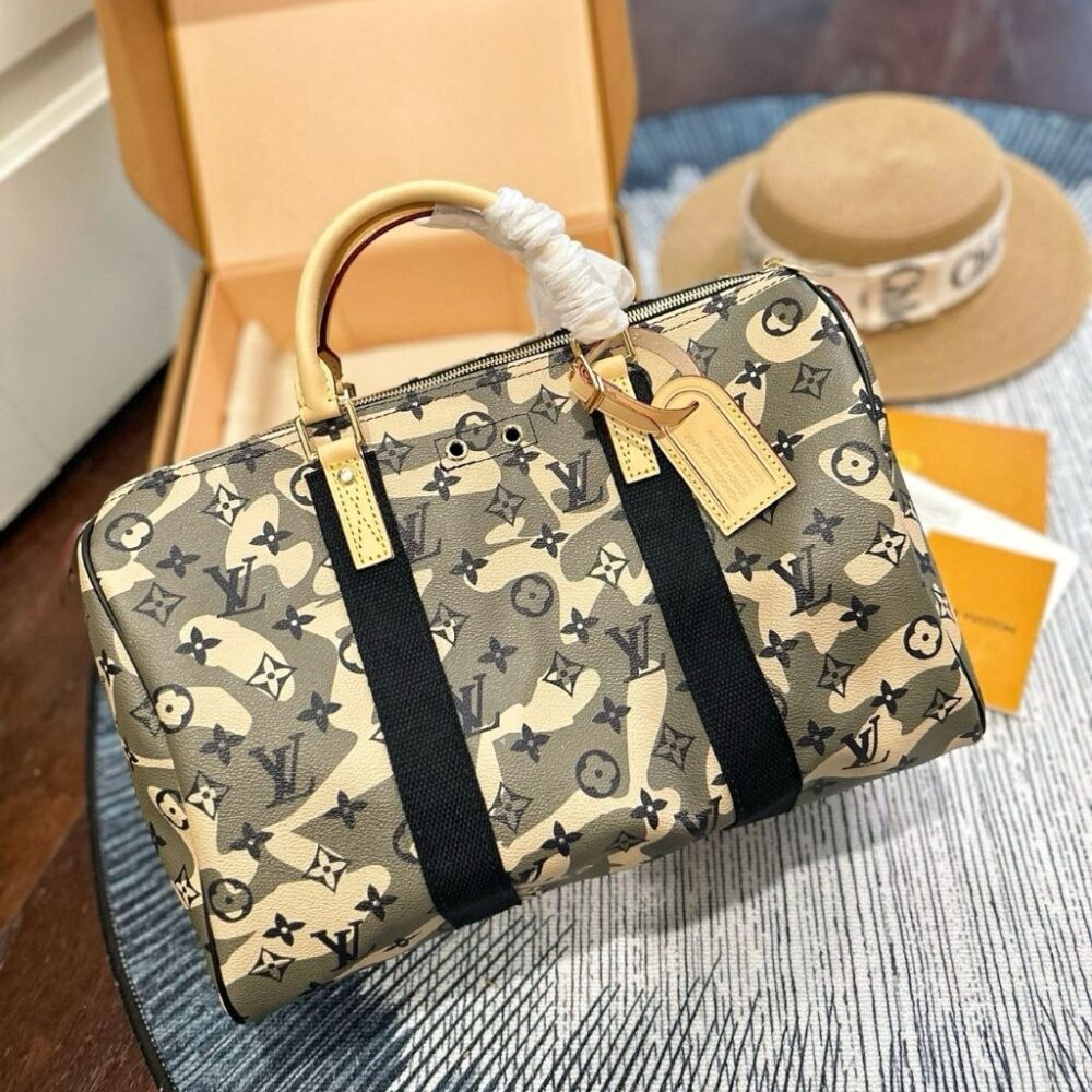 Alternative view of Louis Vuitton x Takashi Murakami Speedy 35 Green 35Cm