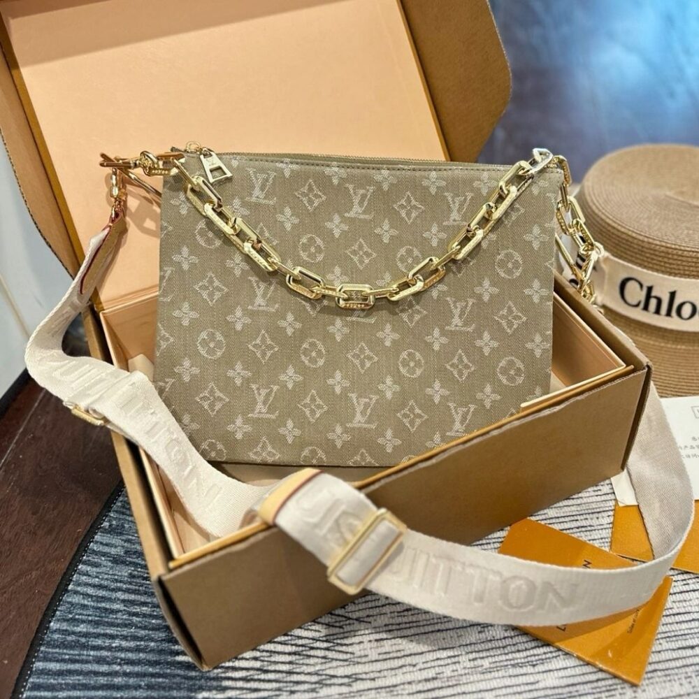 Alternative view of Louis Vuitton Coussin PM Green Denim 26Cm M28360
