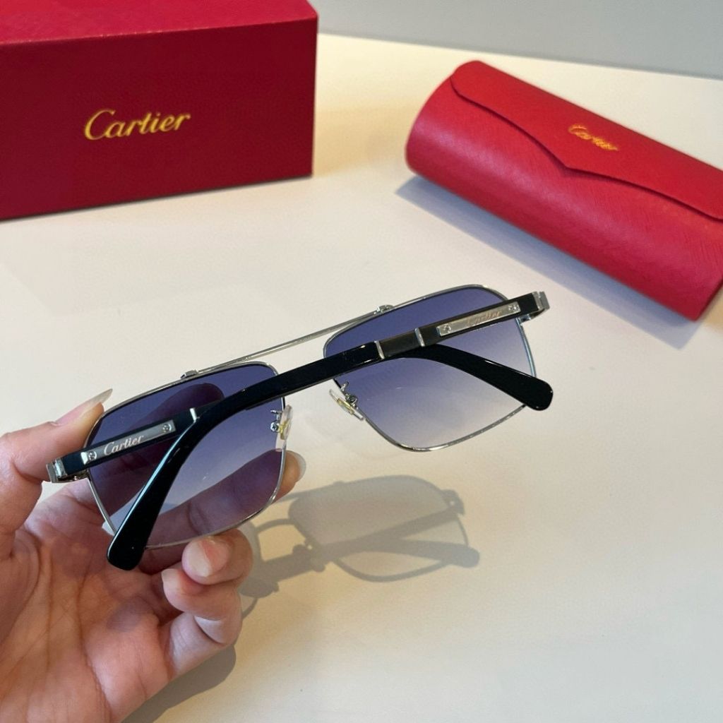 Catier Santos De Cartier Deep Blue Sunglasses - Image 6