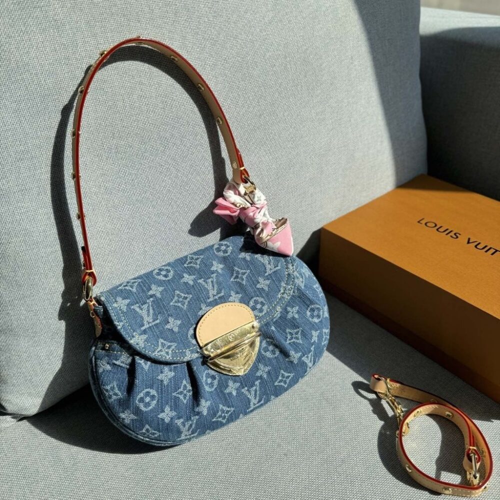 Alternative view of Louis Vuitton Sunset Bag Blue Denim 27Cm