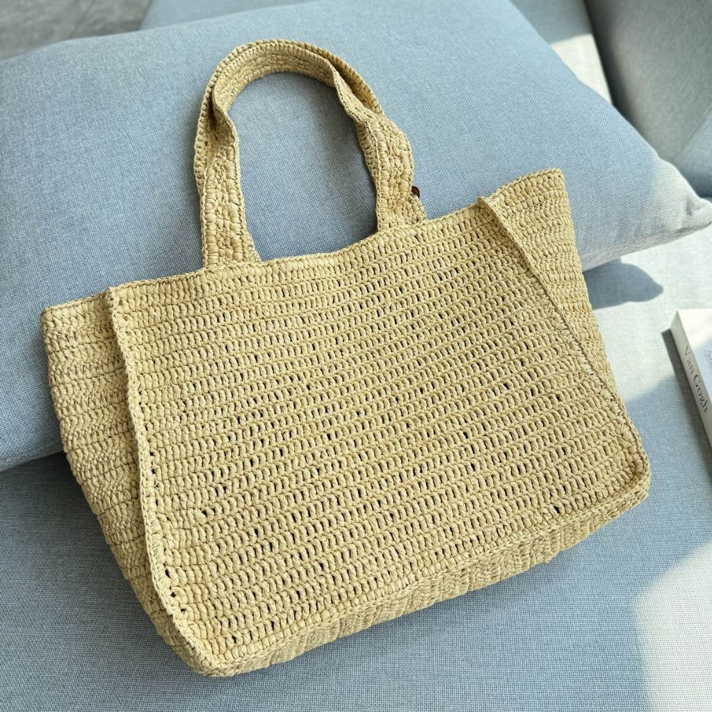 Louis Vuitton Summer Shopper Tote PM Raffia Natural Beige 34Cm M14458 - Image 4