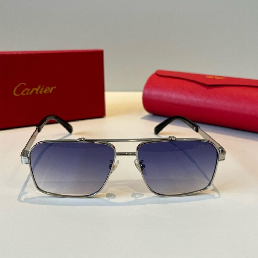 Alternative view of Catier Santos De Cartier Deep Blue Sunglasses