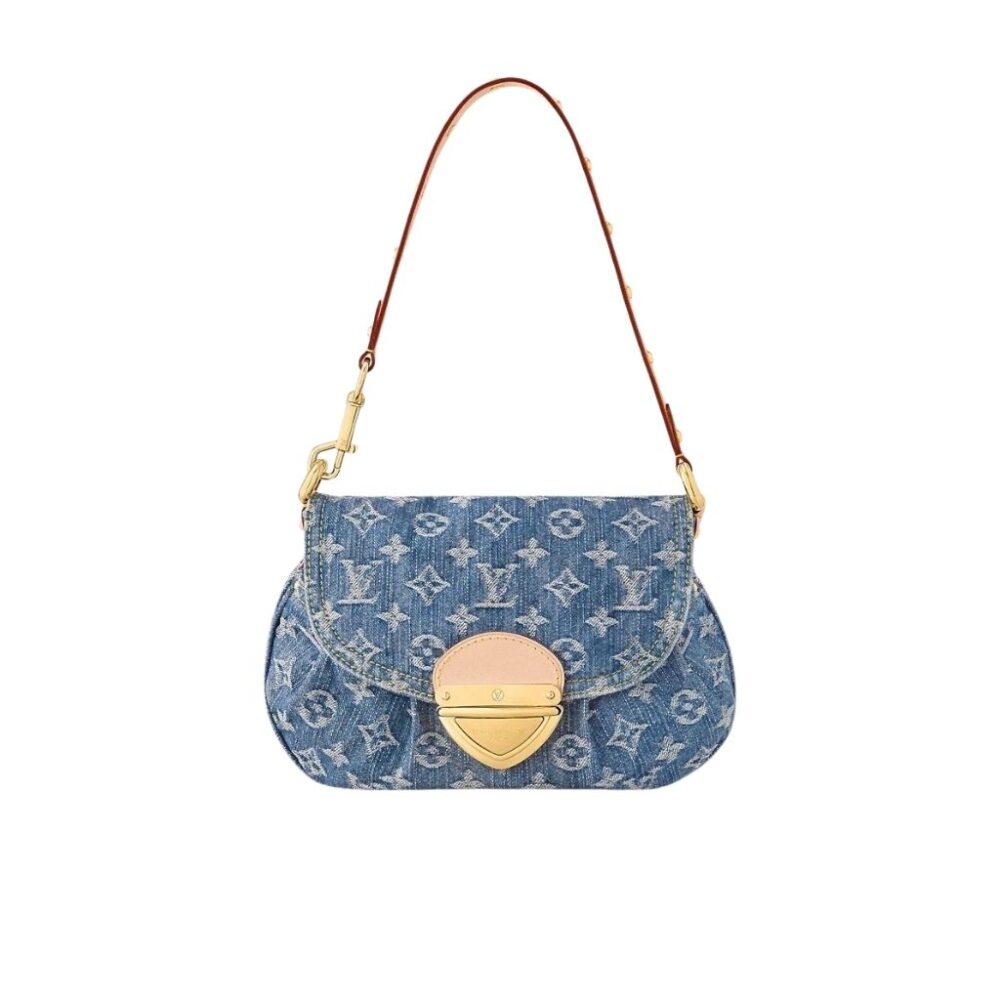 Louis Vuitton Sunset Bag Blue Denim 27Cm