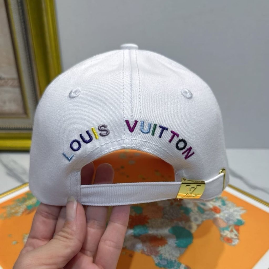Louis Vuitton x Takashi Murakami Get Ready Cap White Multi-Colored M5458M - Image 9