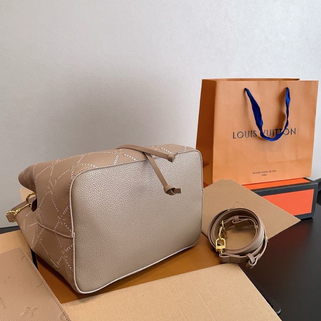 Louis Vuitton All In MM Brown Monogram Empreinte Leather 21Cm M28524 - Image 8