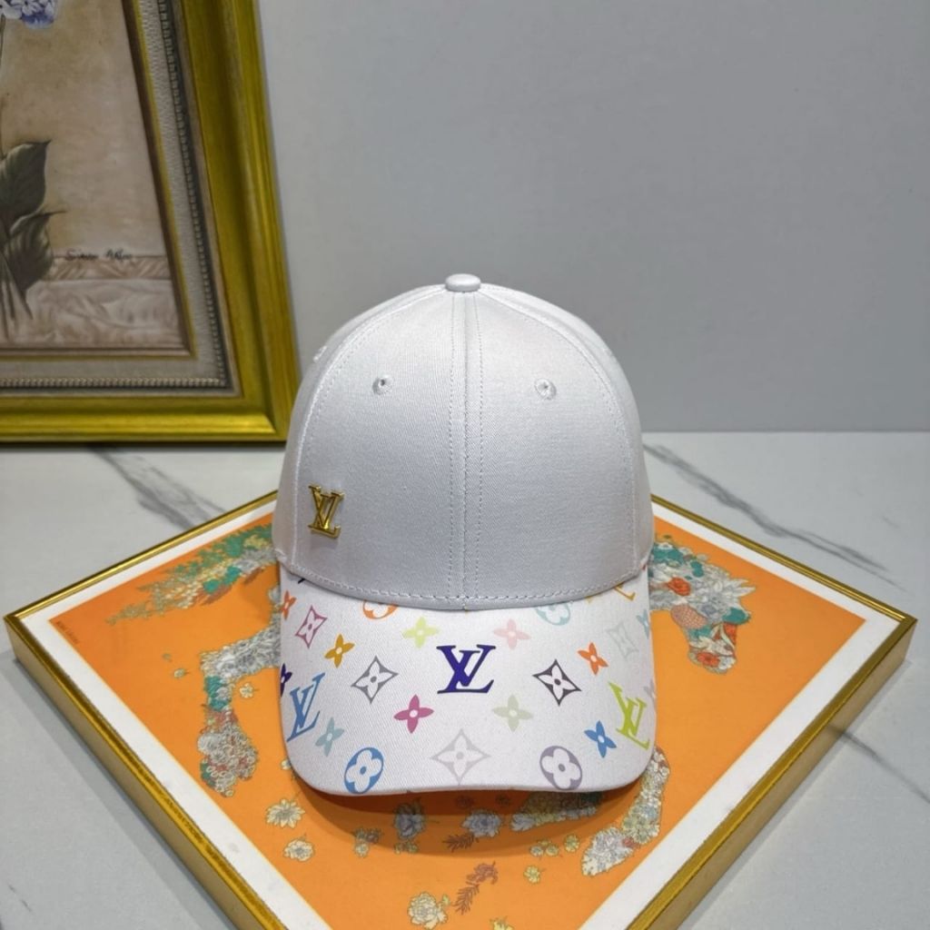 Louis Vuitton x Takashi Murakami Get Ready Cap White Multi-Colored M5458M - Image 2