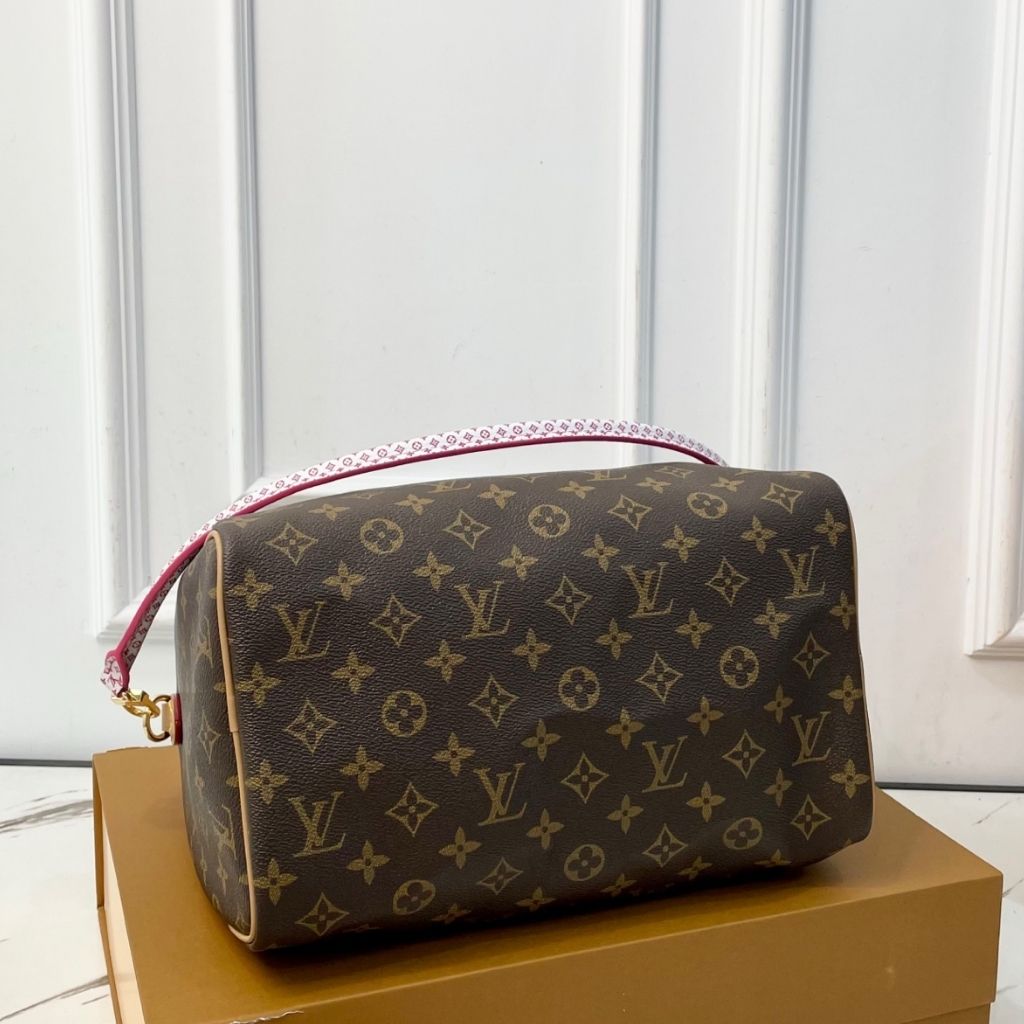 Louis Vuitton Speedy Soft 30 Orange And Brown Monogram 30Cm M27512 - Image 6