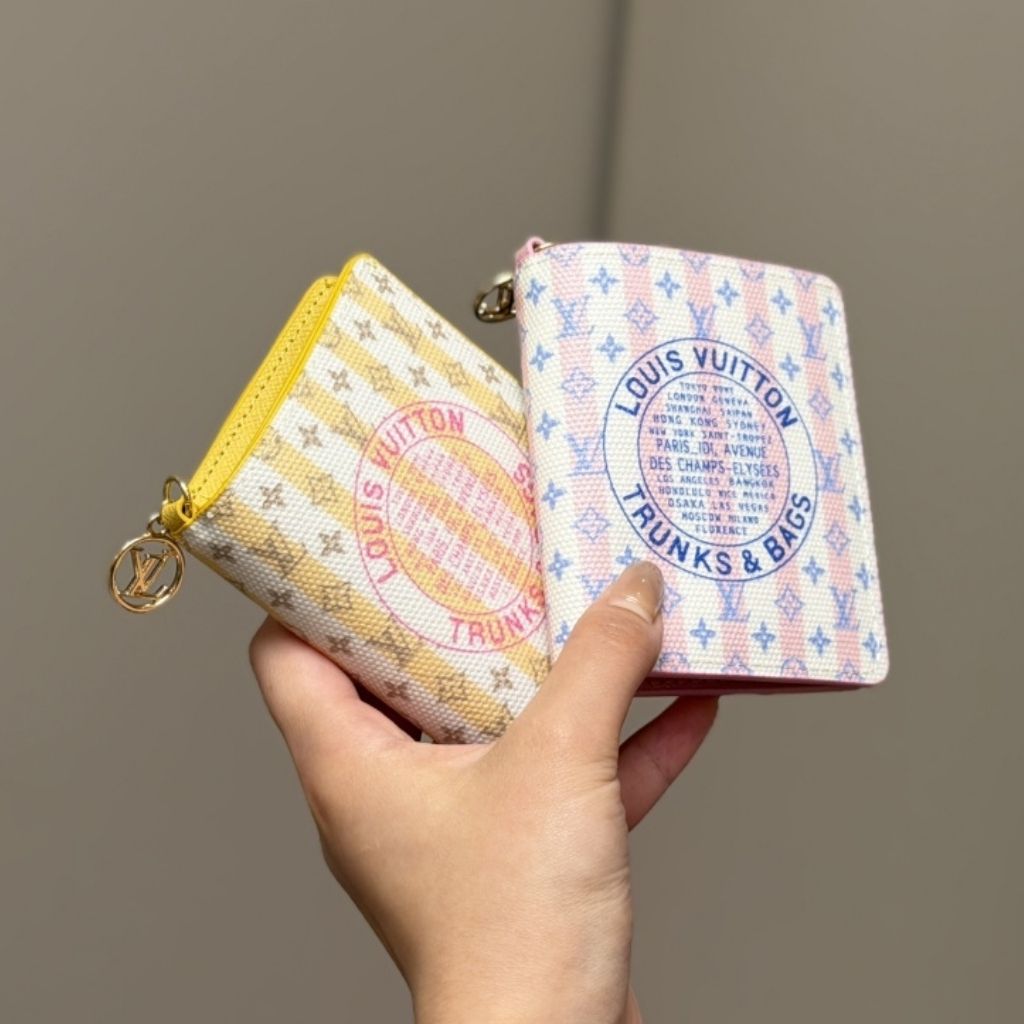 Louis Vuitton LV Charms Pocket Wallet LV Stamp Collection Blue 9Cm M29058 - Image 8