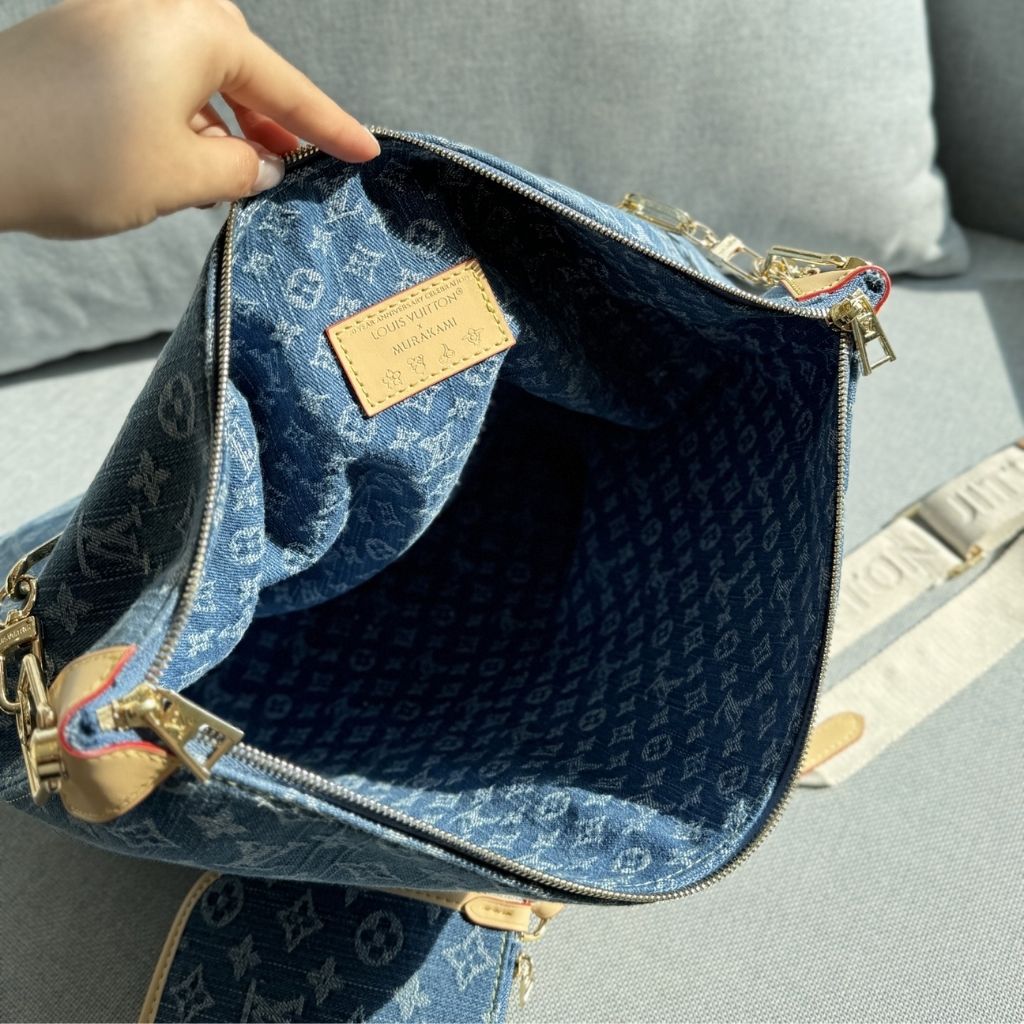 Louis Vuitton Coussin Hobo MM Blue Denim 34Cm M28331 - Image 7