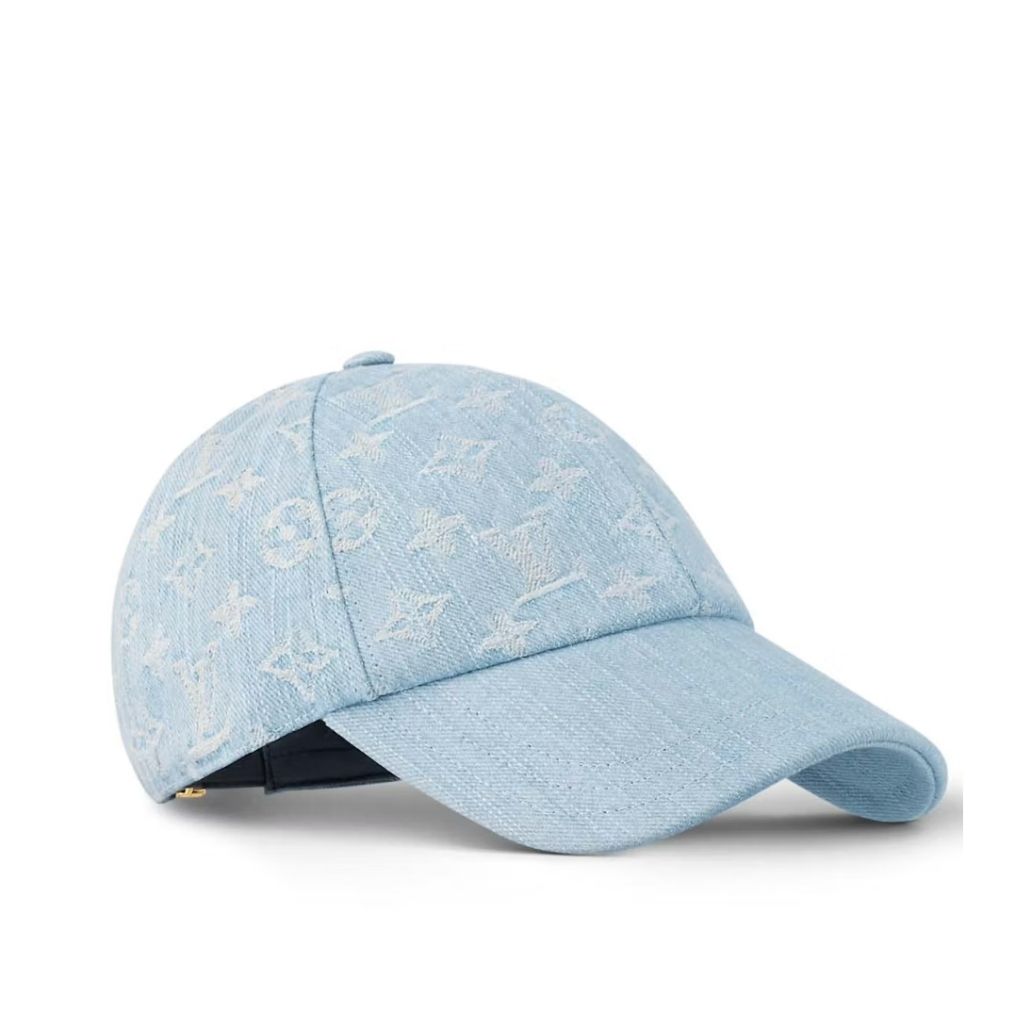 Louis Vuitton Monogram Cap Sky Blue Denim
