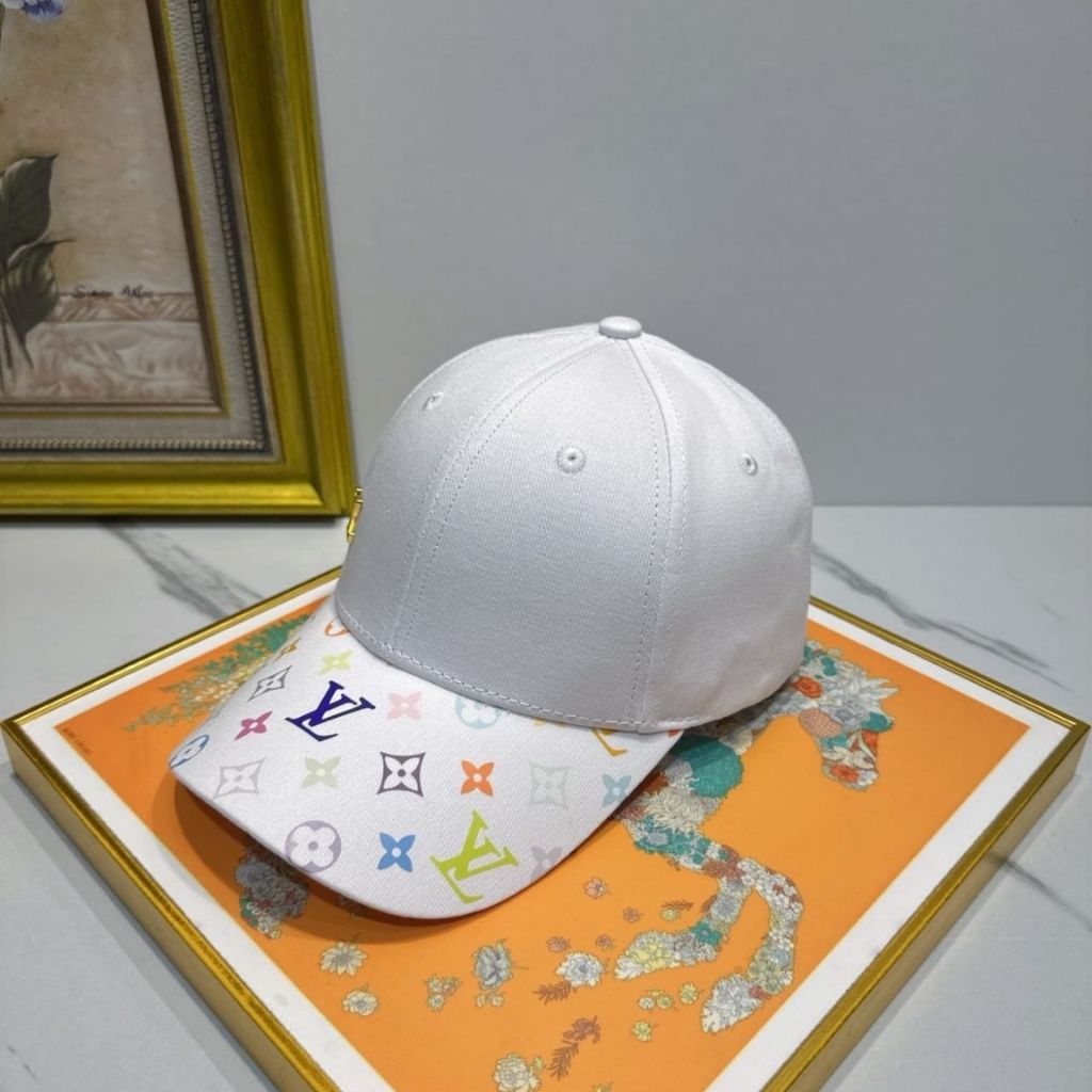 Louis Vuitton x Takashi Murakami Get Ready Cap White Multi-Colored M5458M - Image 7