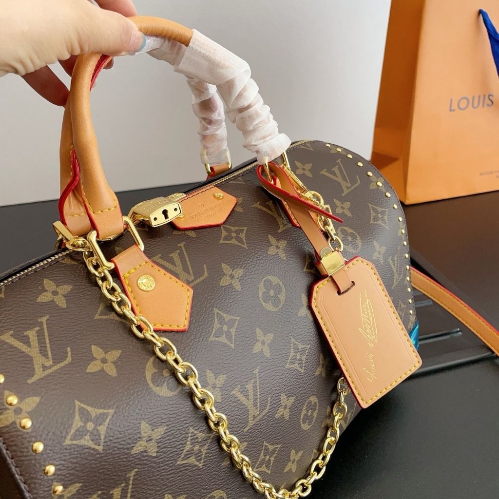 Louis Vuitton Speedy Trunk 30 Brown Monogram 30Cm M28102 - Image 3