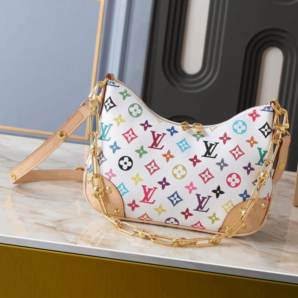 Alternative view of Louis Vuitton x Takashi Murakami Boulogne PM White 29cm M27790