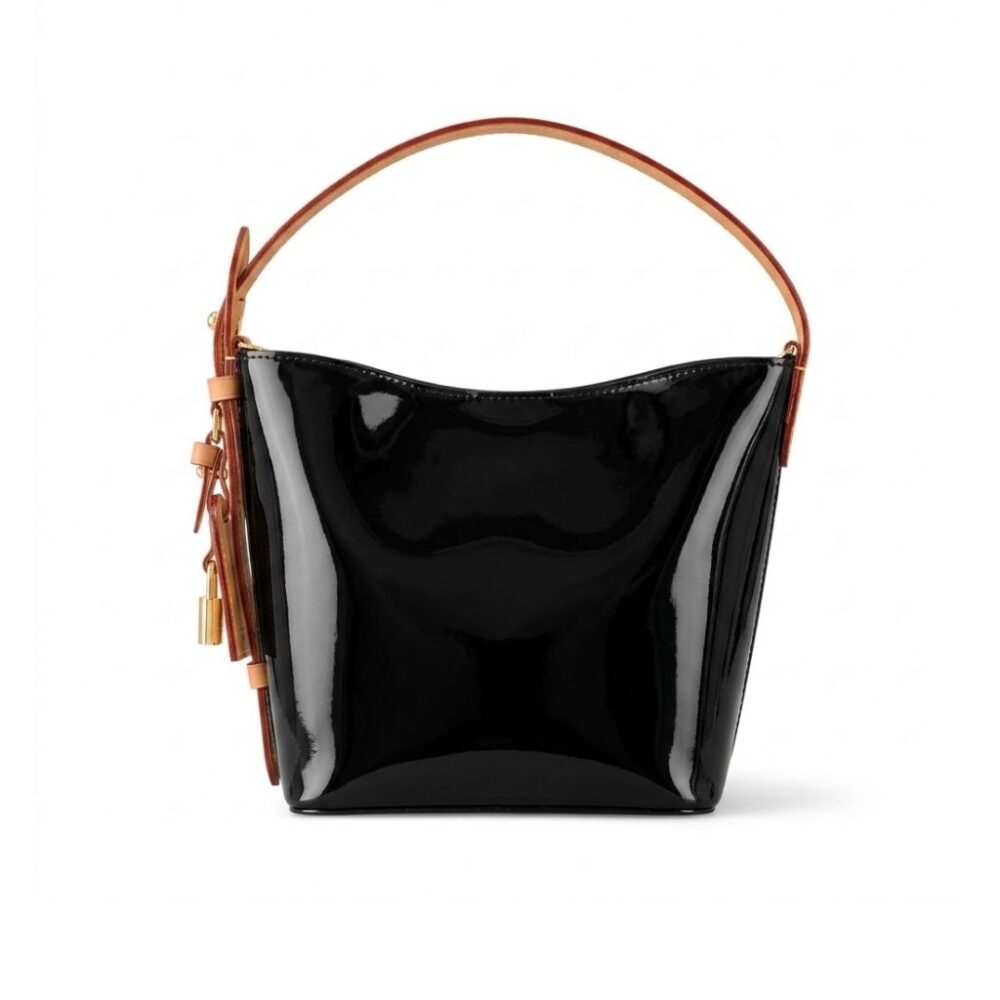 Louis Vuitton All In BB Shiny Leather Black Monogram 16Cm