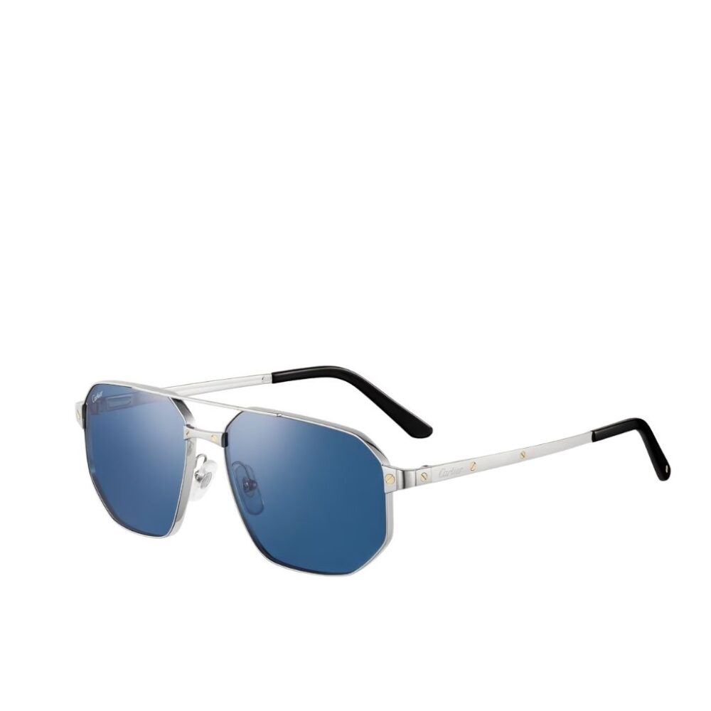 Catier Santos De Cartier Deep Blue Sunglasses