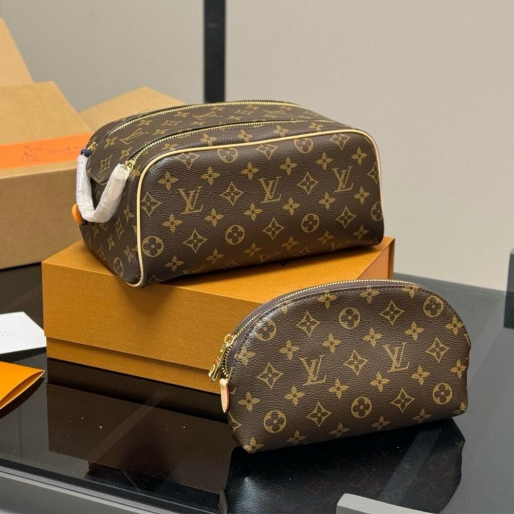 Alternative view of Louis Vuitton Goft Mini Dopp Kit Monogram Dark Brown 27cm M28371