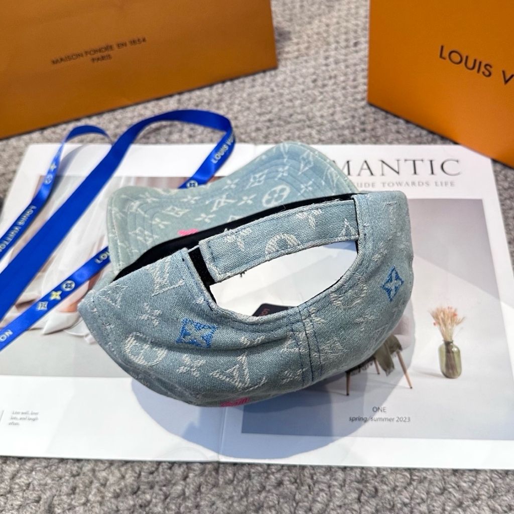 Louis Vuitton Monogram Cap Sky Blue Denim - Image 5