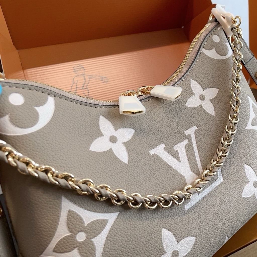 Louis Vuitton Boulogne PM Gray Monogram Empreinte Leather 26Cm M13224 - Image 3