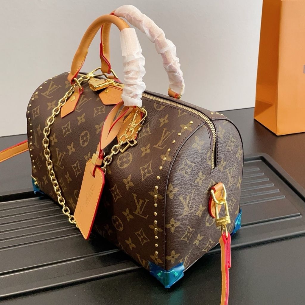 Louis Vuitton Speedy Trunk 30 Brown Monogram 30Cm M28102 - Image 4