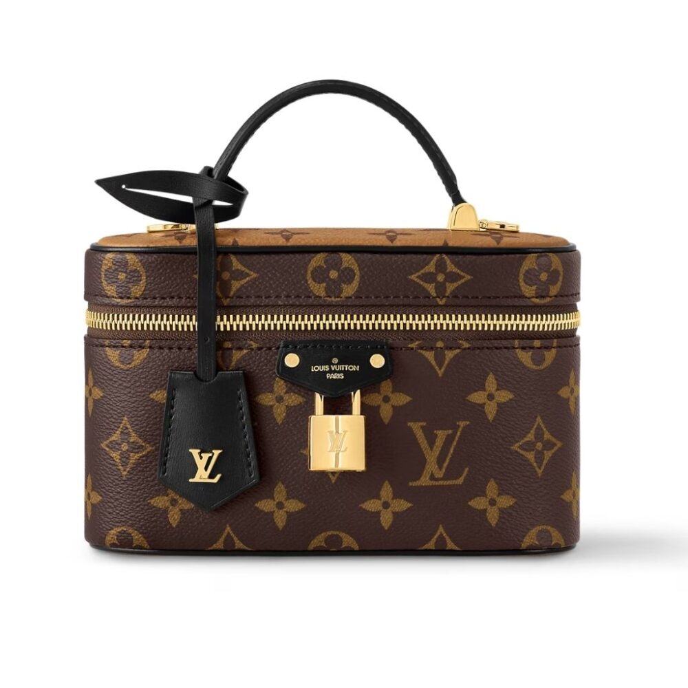 Louis Vuitton Vanity Chain Pouch Brown 19Cm M47125
