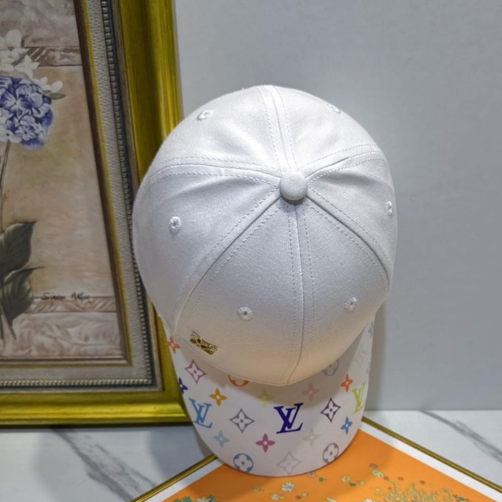 Louis Vuitton x Takashi Murakami Get Ready Cap White Multi-Colored M5458M - Image 4
