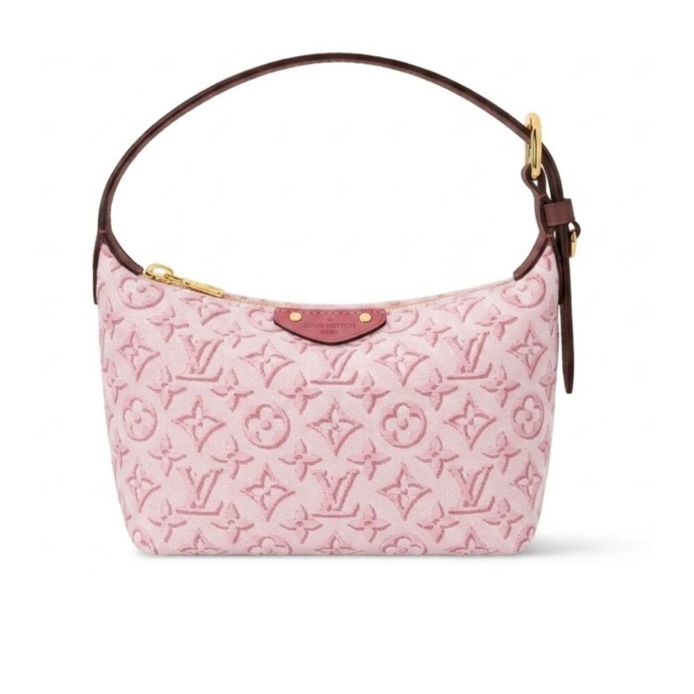 Louis Vuitton Pochette Hills Pink Monogram Embleme Peuplier 18.5Cm