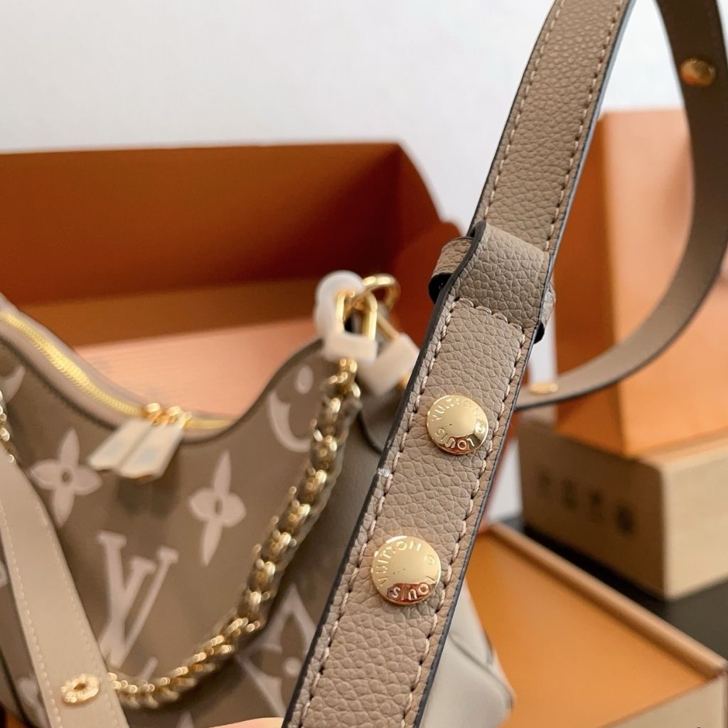 Louis Vuitton Boulogne PM Gray Monogram Empreinte Leather 26Cm M13224 - Image 4