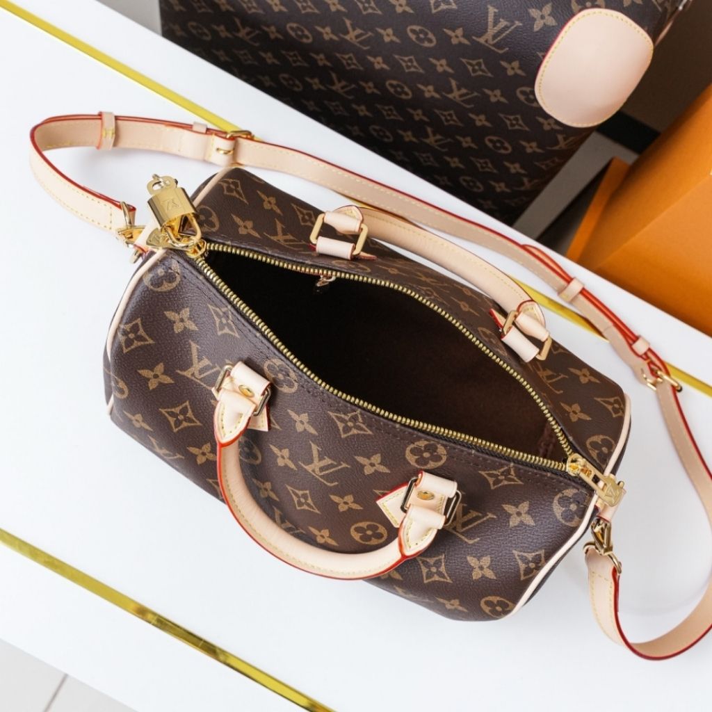 Louis Vuitton Speedy Bandouliere 25 Brown 25Cm M46977 - Image 5