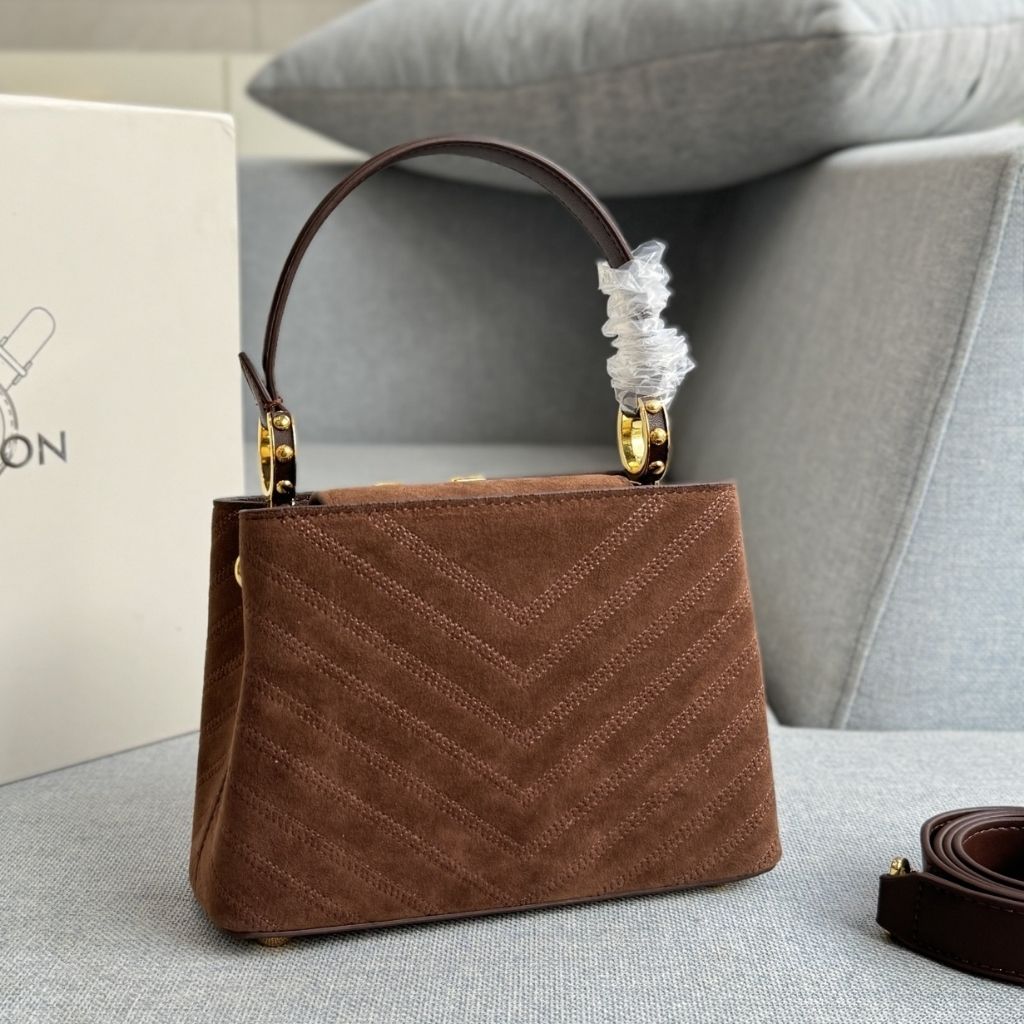 Louis Vuitton Capucines Mini Dark Brown 20Cm M25485 - Image 8