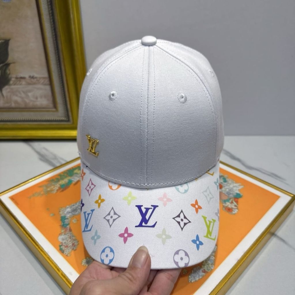 Louis Vuitton x Takashi Murakami Get Ready Cap White Multi-Colored M5458M - Image 3