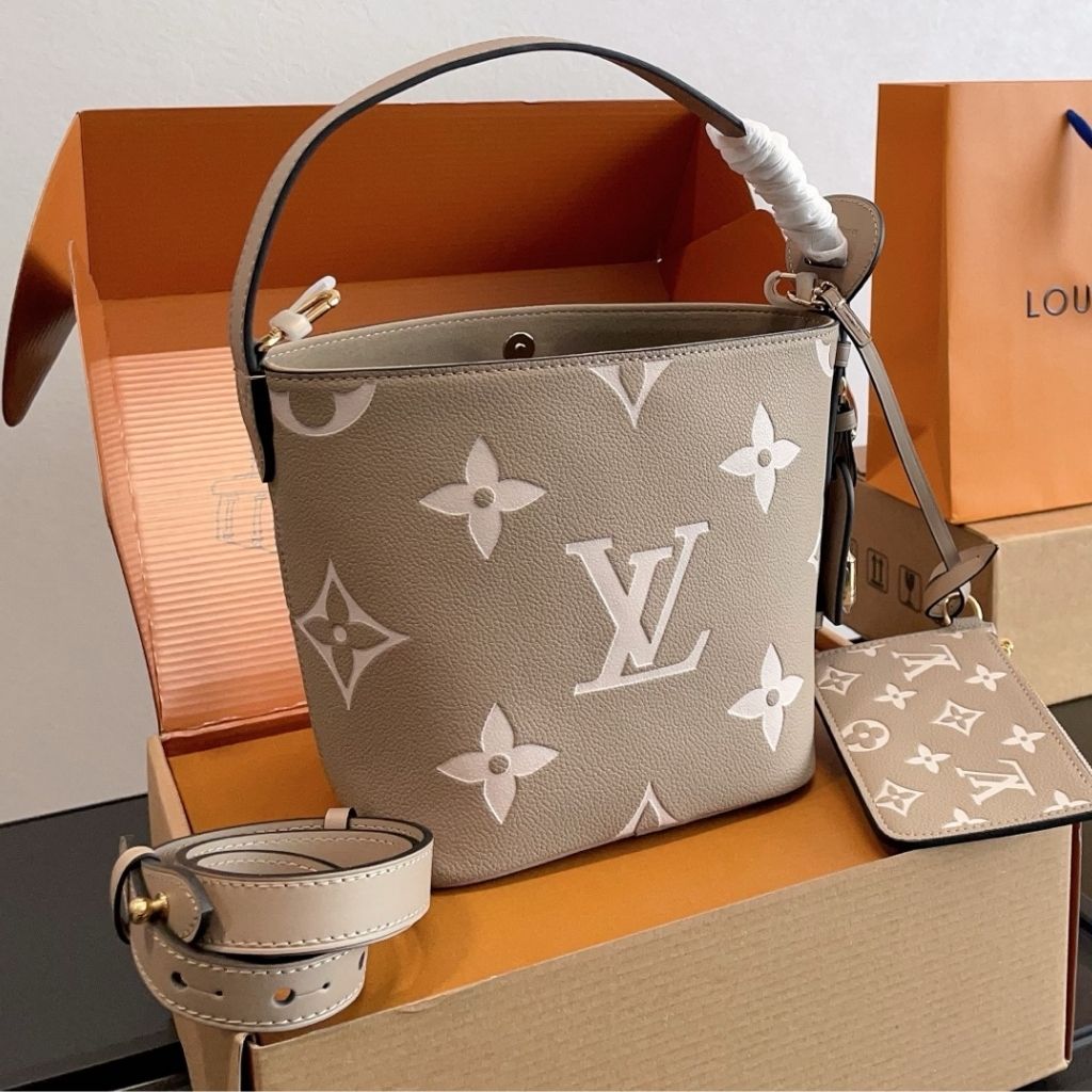 Louis Vuitton All In BB Gray Monogram Empreinte Leather 16Cm M13045 - Image 2