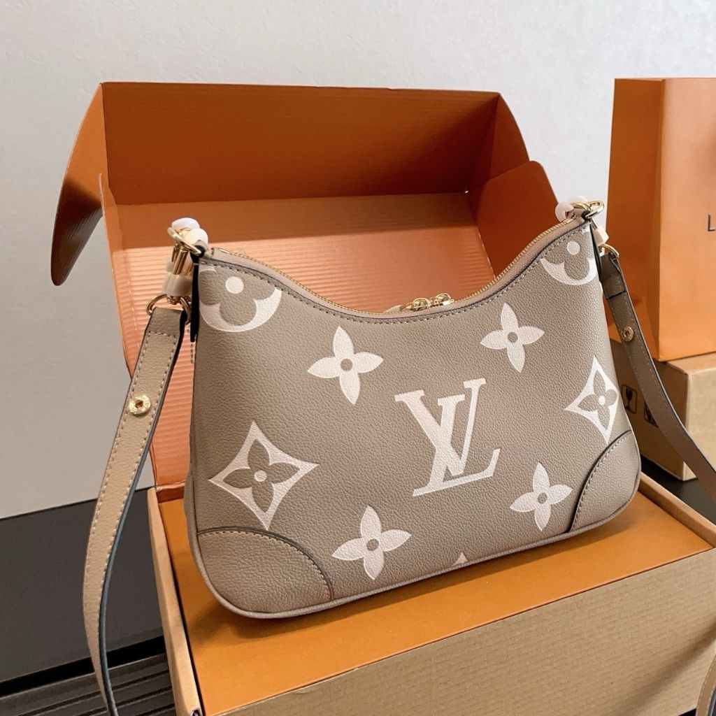 Louis Vuitton Boulogne PM Gray Monogram Empreinte Leather 26Cm M13224 - Image 5