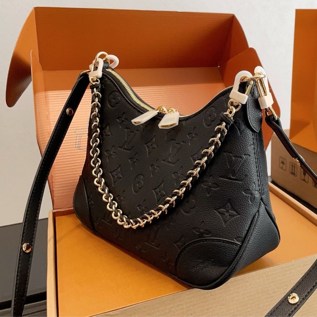 Louis Vuitton Boulogne PM Black Monogram Empreinte Leather 26Cm M12930 - Image 3