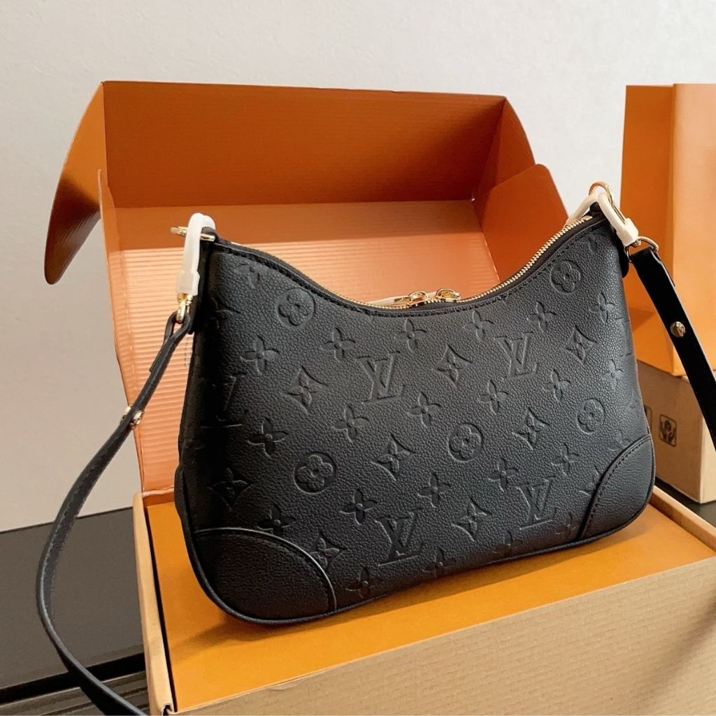 Louis Vuitton Boulogne PM Black Monogram Empreinte Leather 26Cm M12930 - Image 6
