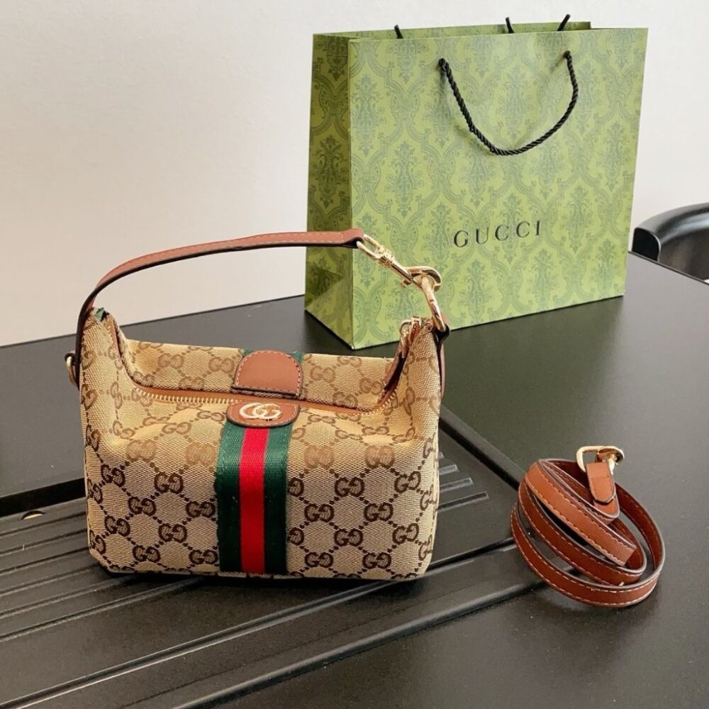 Alternative view of Gucci Vanity Mini Bag Beige And Brown GG Canvas 19Cm ‎861775 FAFUF 9870