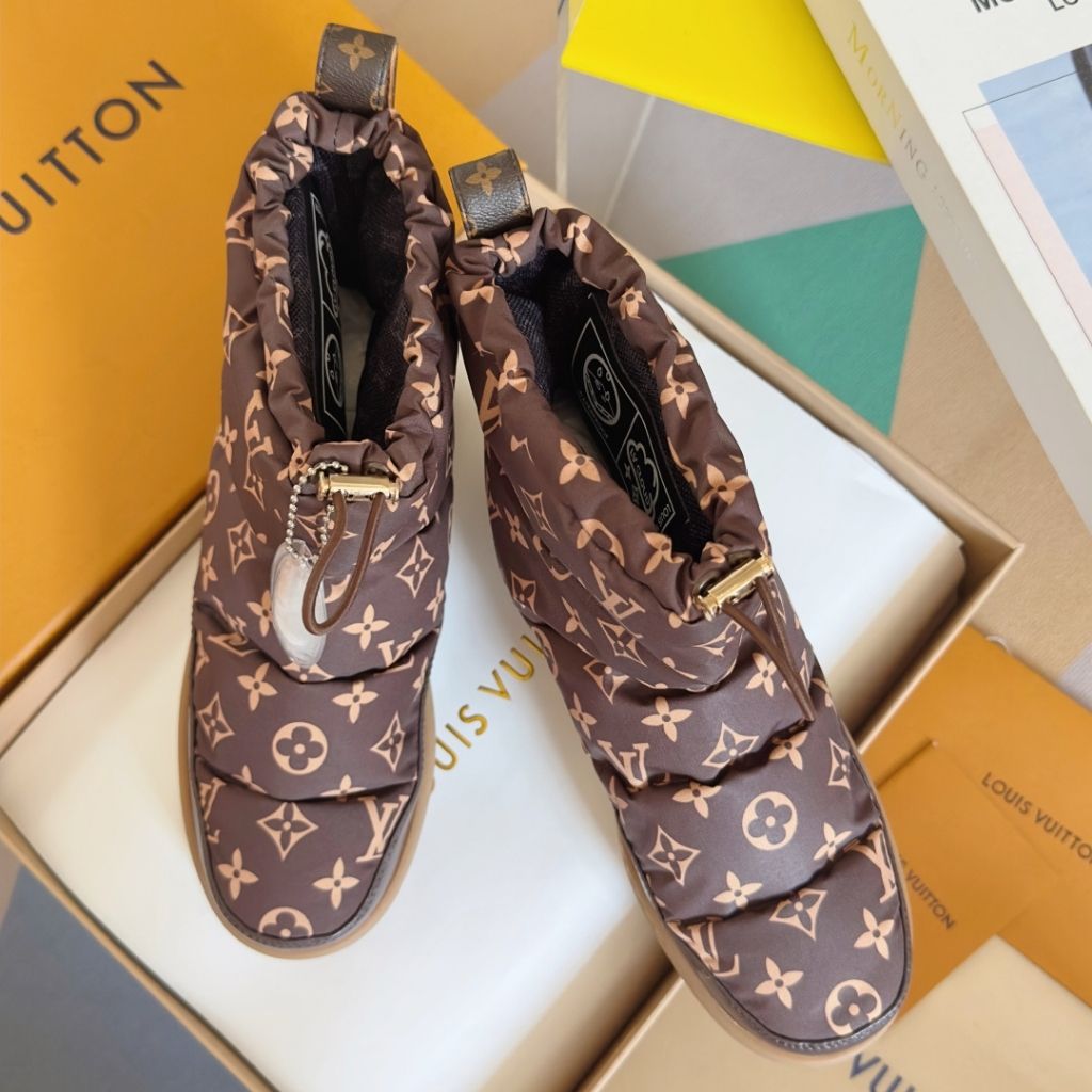 Louis Vuitton Ski Cloud Ankle Boot Sneaker Brown 1AIVG3 - Image 2