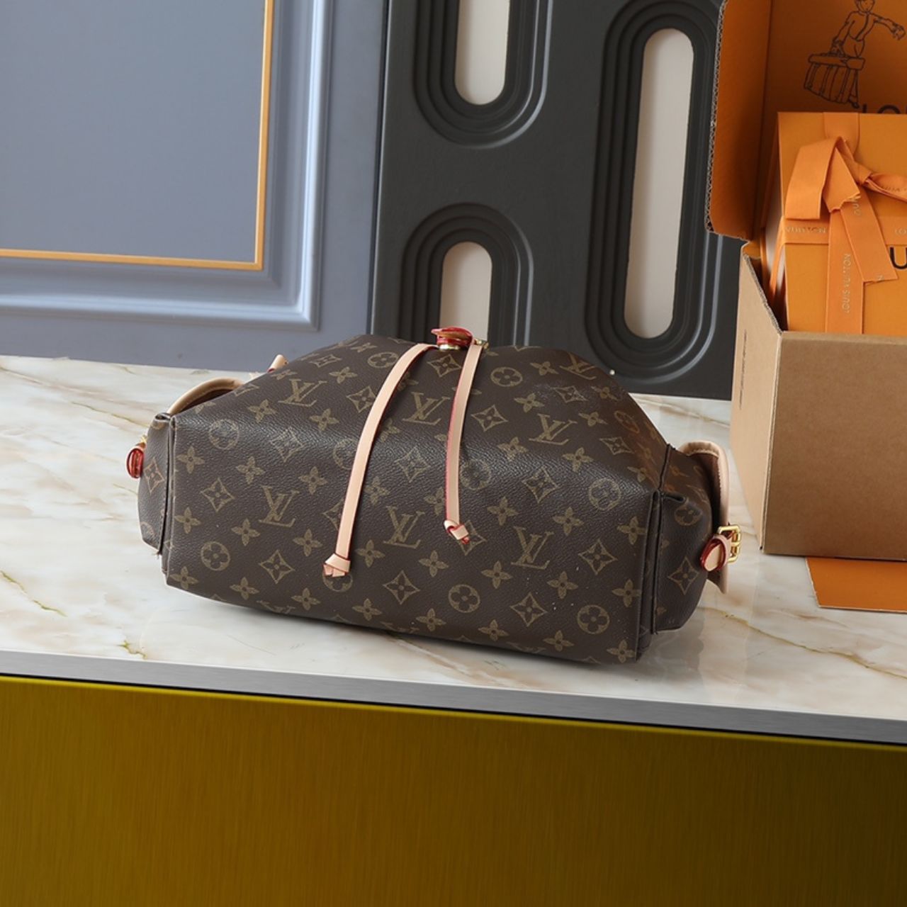 Louis Vuitton Odyssee MM Dark Brown Monogram 36Cm M26040 - Image 5