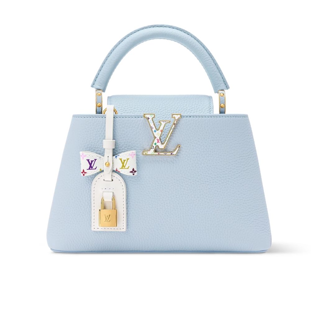 Louis Vuitton x Takashi Murakami Capucines BB Blue 27Cm M27638